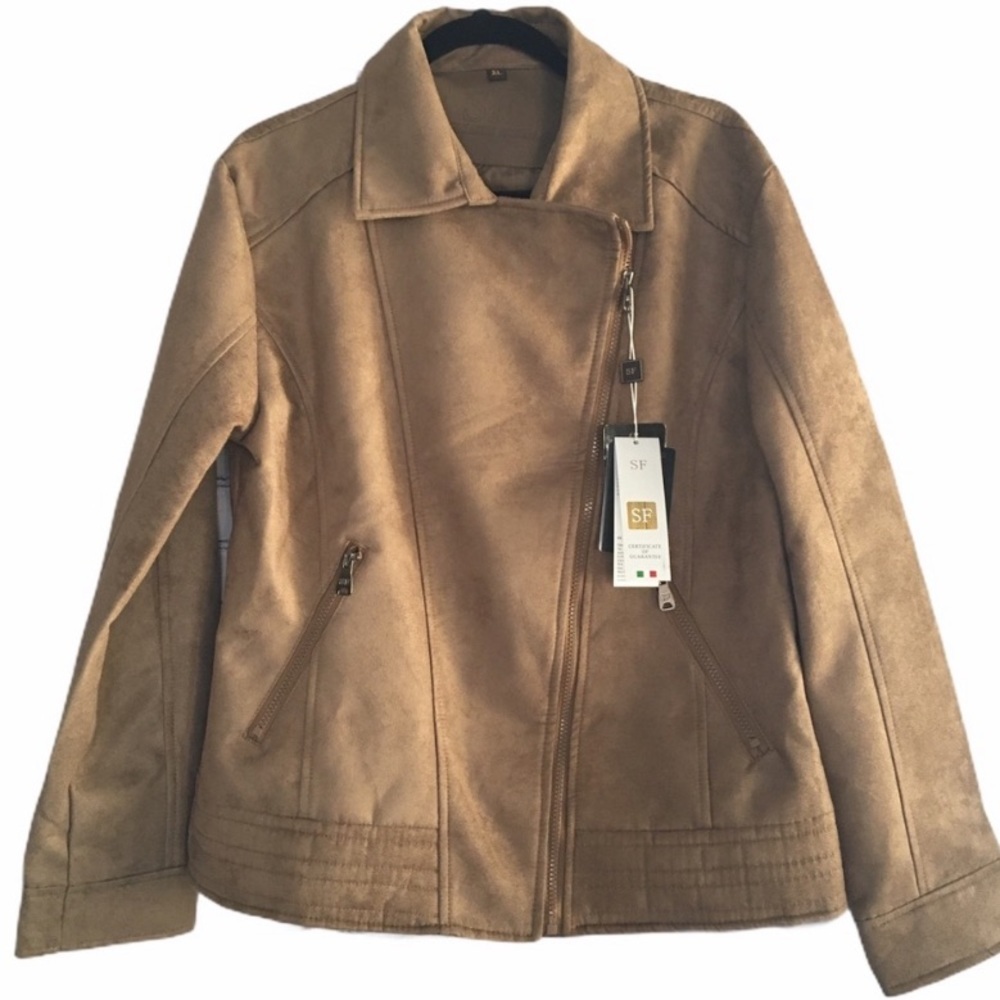 Superlative Fashion Suede Jacket NWT Size Medium